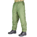 Pantalon réversible de l'armée britannique thermique vert kaki pantalon doux pour temps froid
