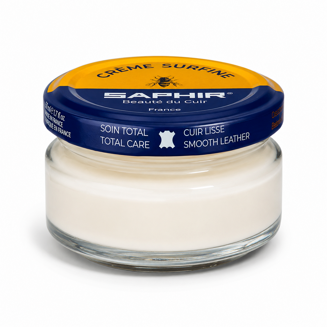 Saphir Crème Surfine Cuir Crème d'Entretien Cuir Lisse 50 ml Neutre