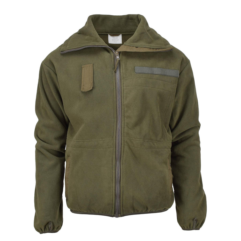 Veste polaire de style militaire autrichienne de marque Blochl, col montant, fermeture éclair intégrale, respirante