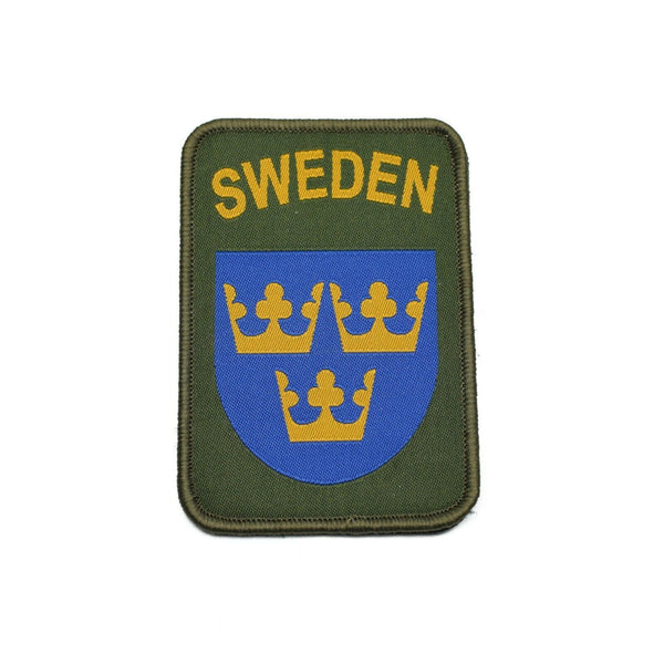 Véritable patch de l'armée suédoise Boucle de vêtement et capuche Trois couronnes militaires suédoises