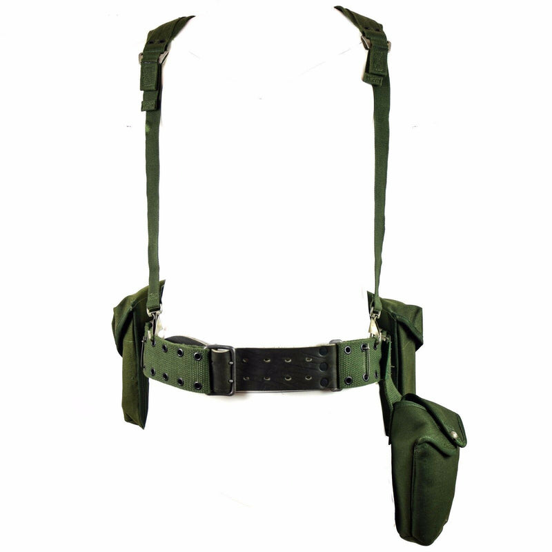 Système de sangles tactiques d'origine de l'armée suédoise 304 avec bretelles en H