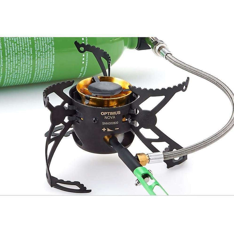 Réchaud OPTIMUS NOVA Multi-combustibles Expedition Compact Léger Base Camp Woods