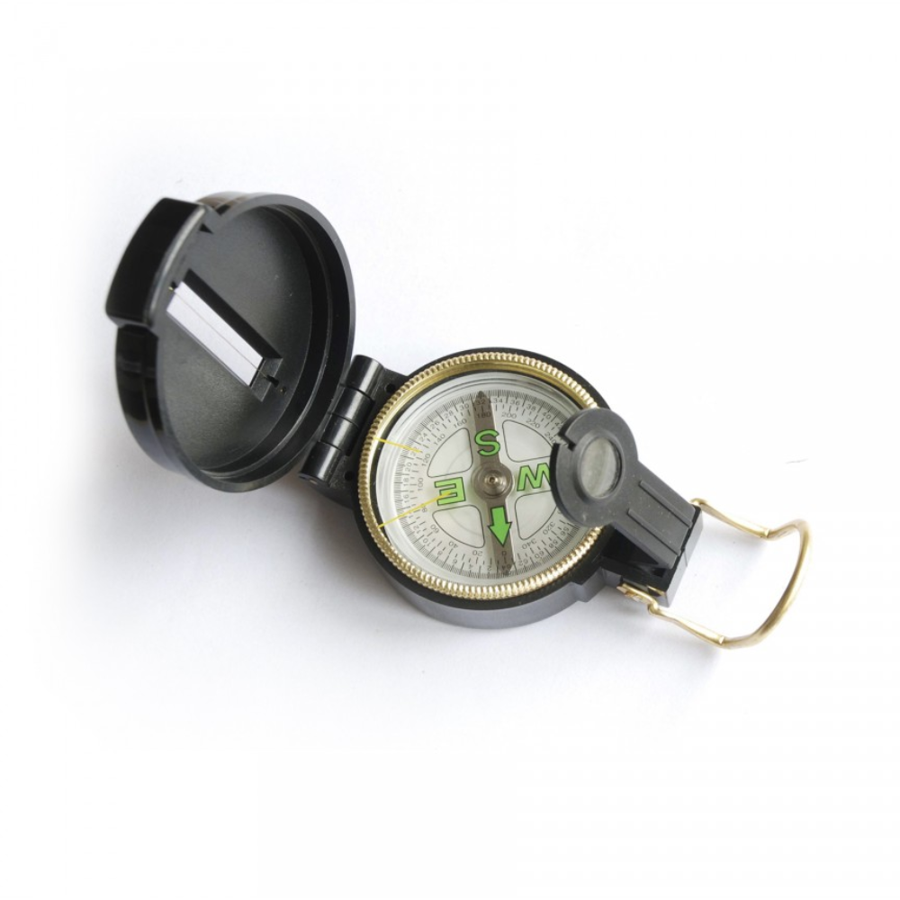 Outil de navigation de carte de boussole remplie de liquide Pentagon Wanderer noir