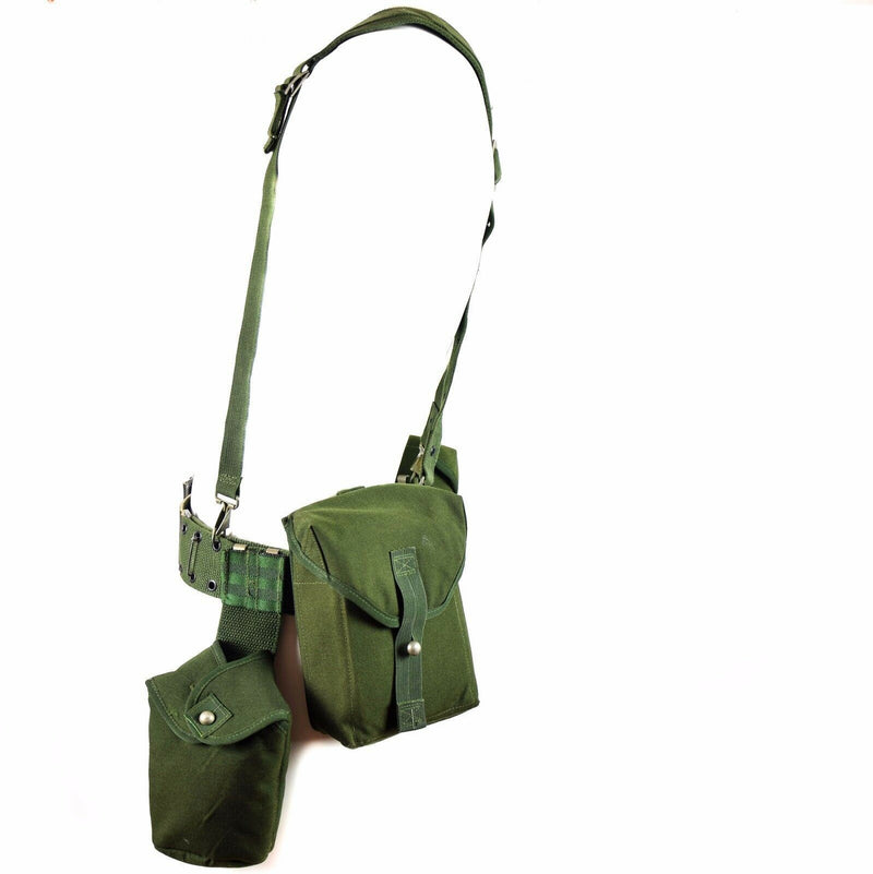 Système de sangles tactiques d'origine de l'armée suédoise 304 avec bretelles en H