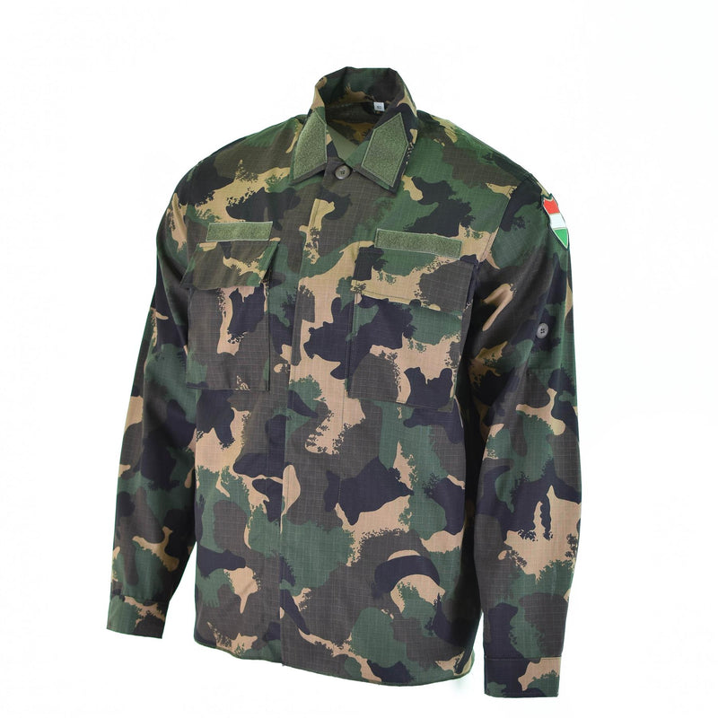 Véritable chemise de l'armée hongroise m90 camouflage 4 couleurs à manches longues militaire NEUF