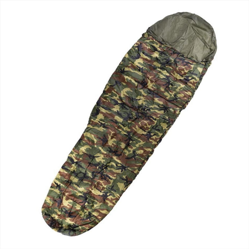 Sac de couchage de commando mil-tec 225cm 2 voies zipper côté gauche légère