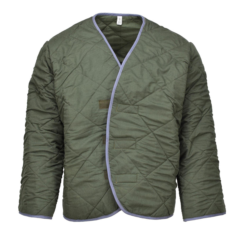 Doublure de veste thermique originale de l'armée tchèque olive pour temps froid et chaud NEUF