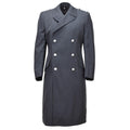 Manteau long à double boutonnage militaire original de la Bundeswehr allemande gris