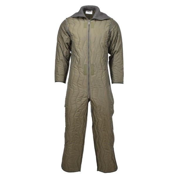 Combinaison militaire allemande originale avec doublure matelassée, combinaison d'hiver, doublure olive, NEUF