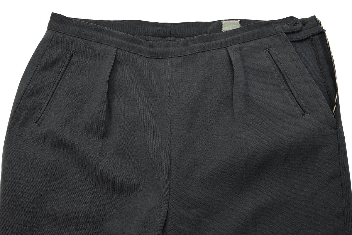 Pantalon formel militaire suédois original, poches obliques, plis avant, bleu