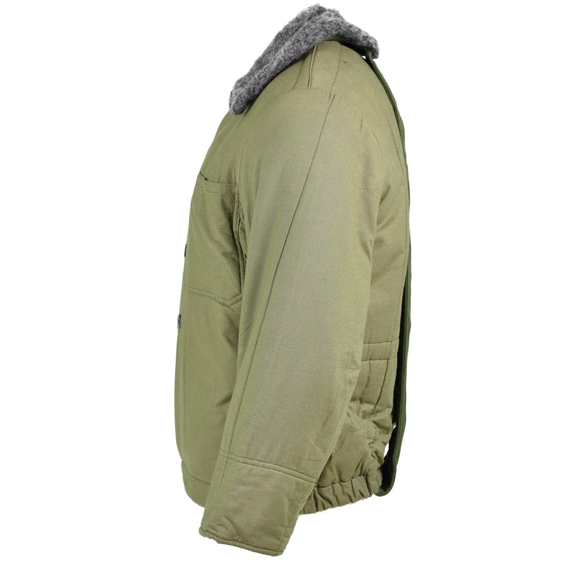 Véritable veste matelassée de l'armée hongroise M65 col en fourrure Parka chaude d'hiver NEUF