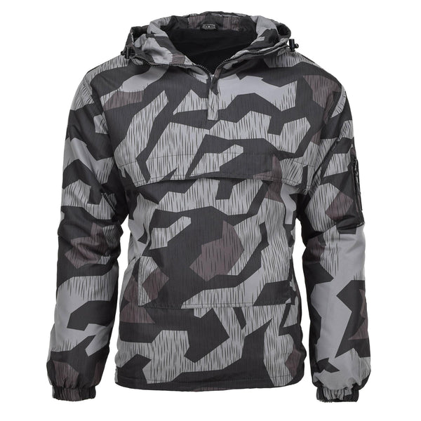 Veste Anorak MIL-TEC Splinter Night Camouflage Coupe-vent à capuche Vêtements de sport chauds