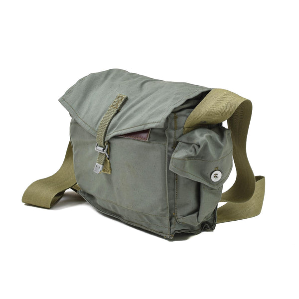 Sac de transport pour masque à gaz de l'armée polonaise authentique Pochette d'épaule universelle Olive