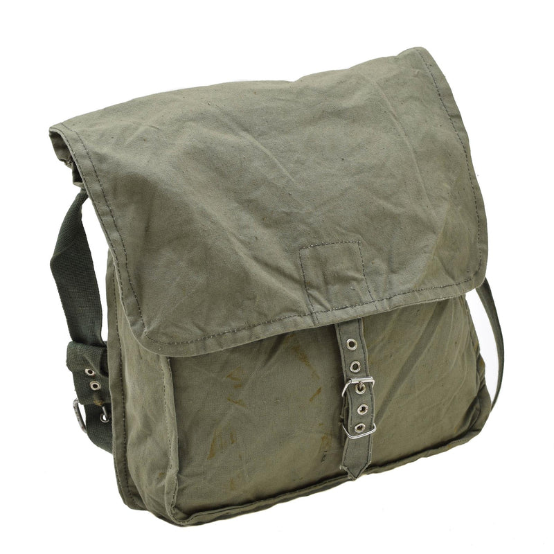 Sac à bandoulière militaire bulgare d'origine olive avec bandoulière réglable pour voyage en plein air