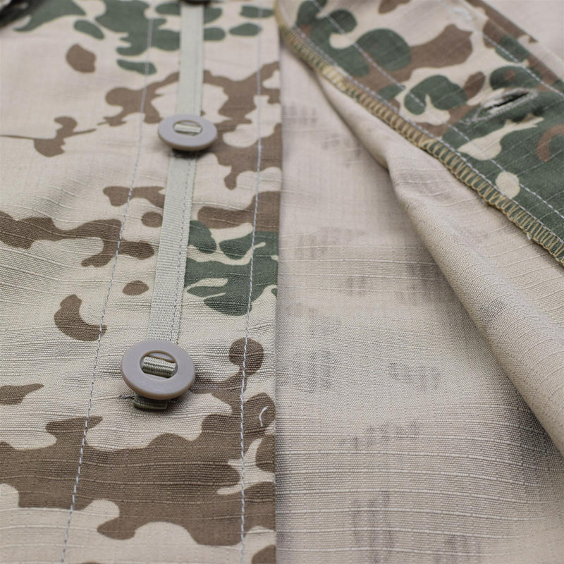 Veste de terrain commando de style militaire de marque TACGEAR, chemises de camouflage flecktarn du désert