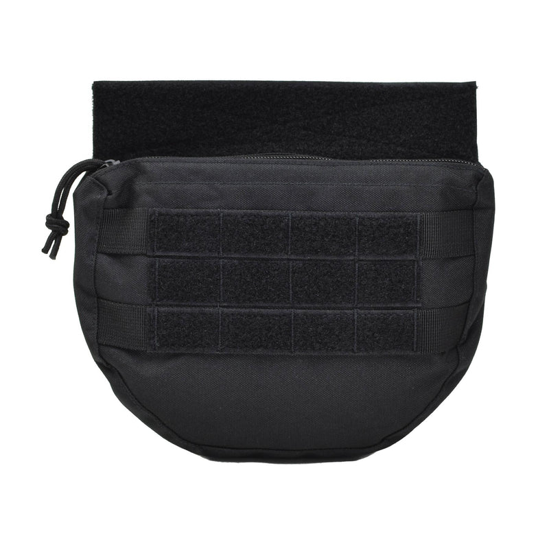 Pochette MIL-TEC Dropdown, petit sac utilitaire tactique, panneau avant, type MOLLE, noir