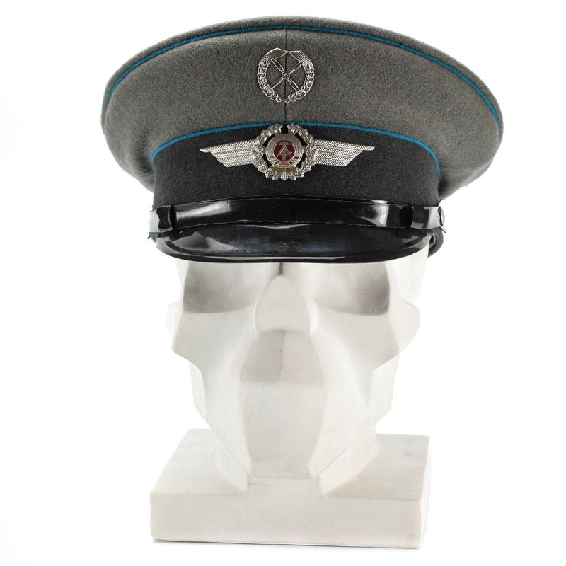 Casquette à visière originale de l'armée NVA d'Allemagne de l'Est, chapeau à visière militaire des forces aériennes NEUF