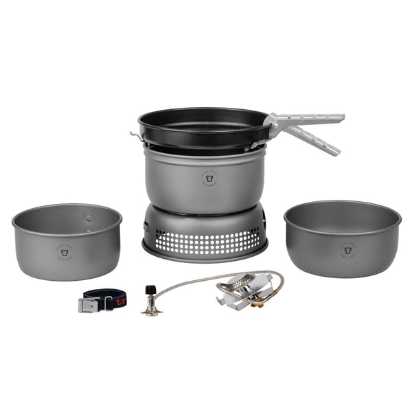 Ensemble de poêles en aluminium léger anodisé dur Trangia, poêle antiadhésive pour camping en plein air