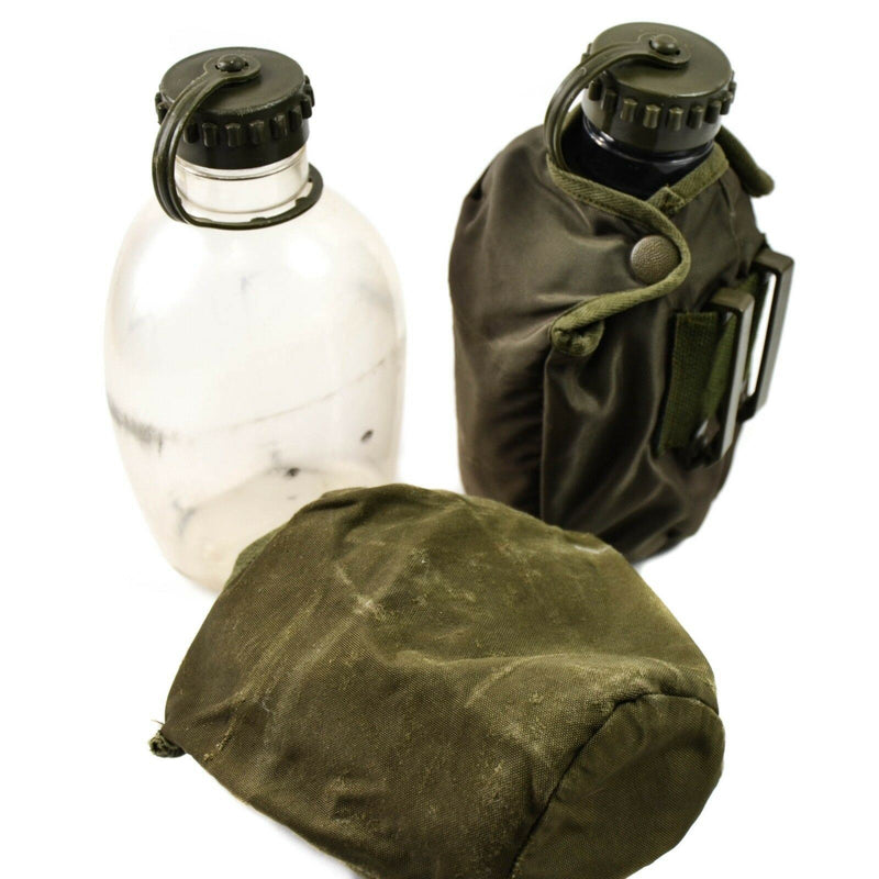 Bouteille d'eau à boire originale de l'armée autrichienne, pochette pour cantine militaire