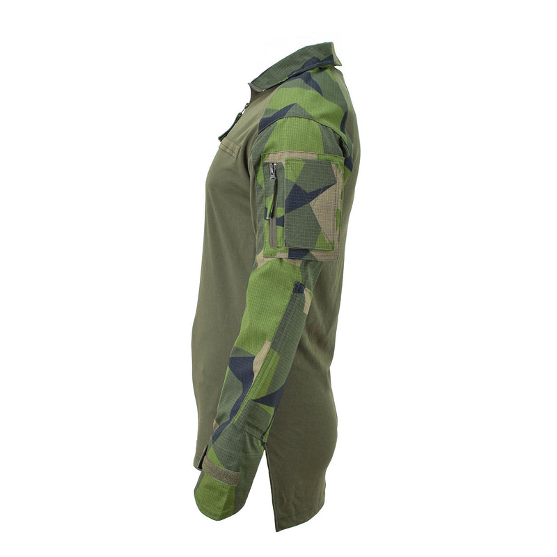 Chemises de combat de style militaire suédois de marque TACGEAR, sous-vêtements camouflage à éclats de terrain