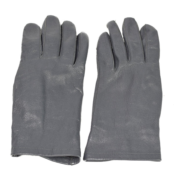 Gants en cuir d'origine de l'armée allemande gris, édition militaire tactique excédentaire