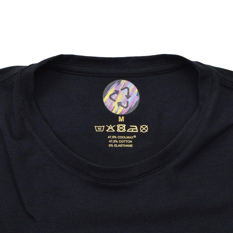 T-shirts tactiques noirs militaires néerlandais originaux Coolmax à séchage rapide NEUF