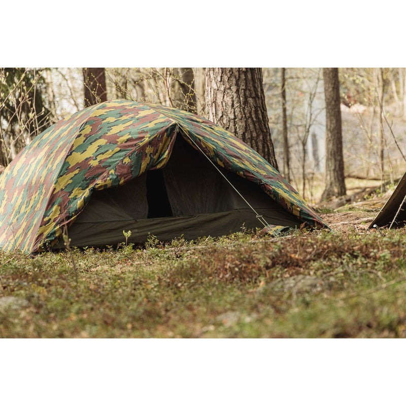 Tente militaire belge authentique pour deux personnes, imperméable, ripstop, jigsaw tabernacle