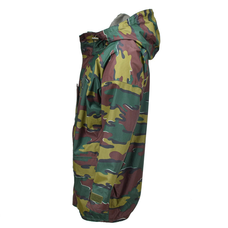 Veste imperméable militaire belge originale, camouflage puzzle, imperméable Seyntex