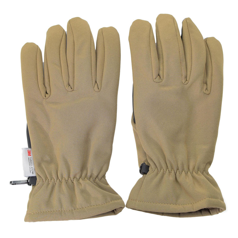 Gants Mil-Tec Softshell THINSULATE™ doublure Coyote Winter Homme thermique tactique