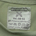 Chemise militaire tchèque à manches longues, sous-vêtements olive, uniforme de randonnée 2e couche, NEUF