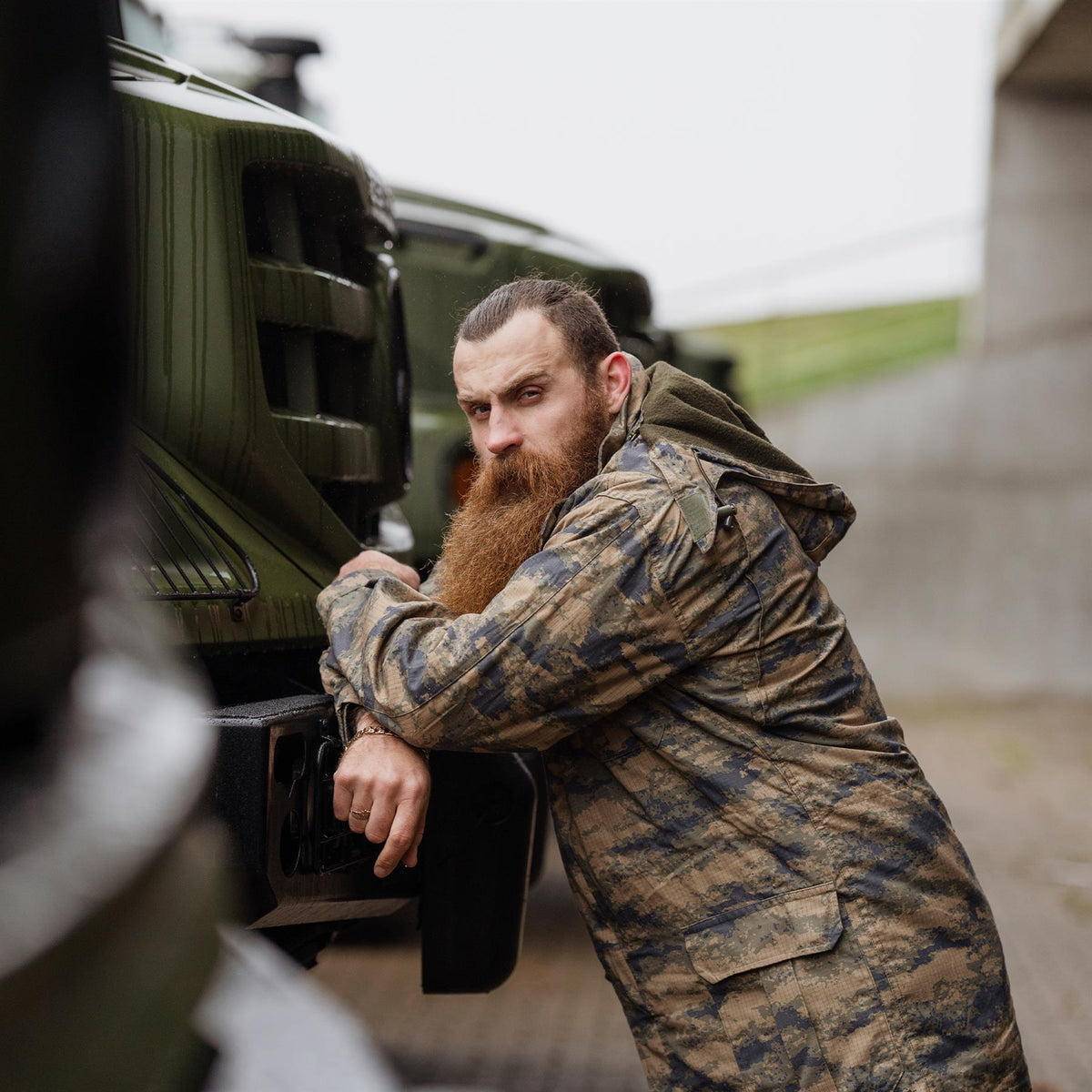 Parka camouflage numérique militaire turc d'origine avec doublure tactique ripstop durable
