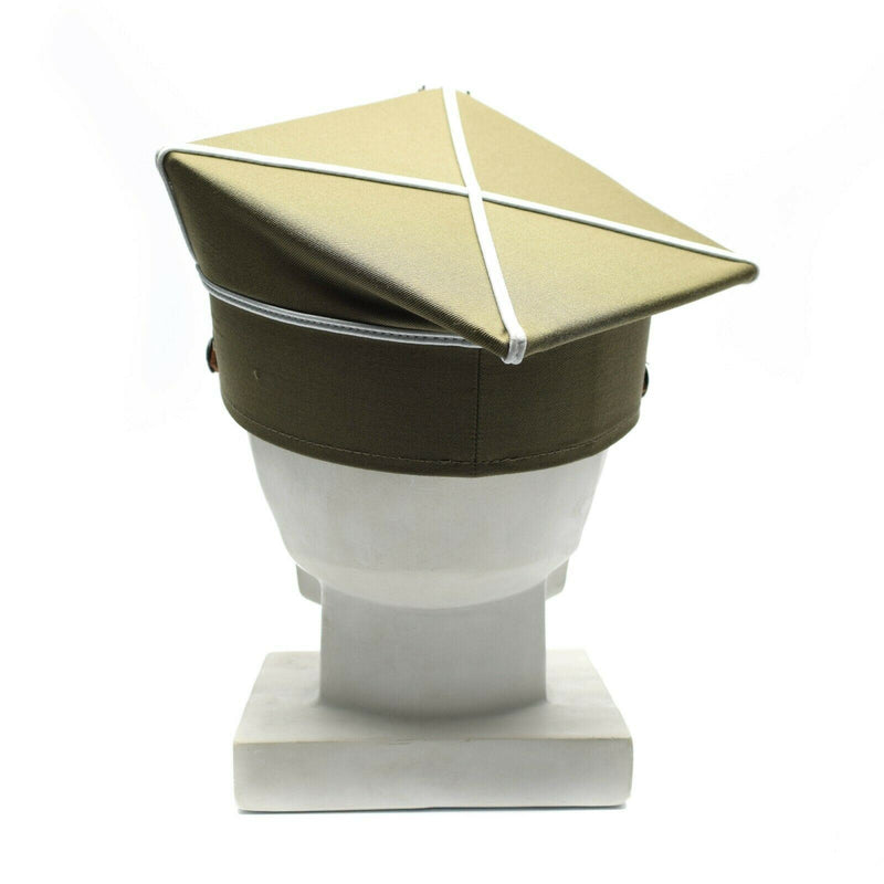 Véritable chapeau à visière militaire polonais d'officier de l'armée polonaise avec cocarde d'aigle à visière NEUF