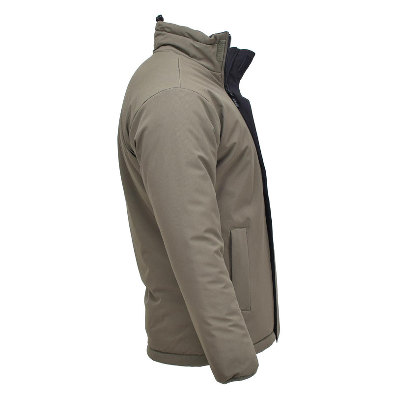 Veste militaire allemande MIL-TEC coupe-vent réversible pour temps froid Vert Noir NEUF