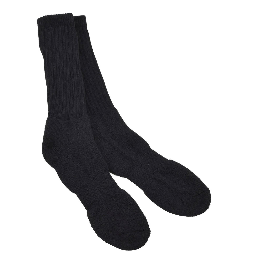 Chaussettes mi-longues militaires britanniques originales, hiver, laine, semelle éponge, noires