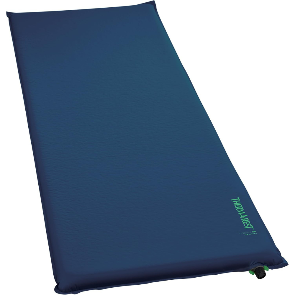 Therm-a-Rest BaseCamp L Tapis de camping autogonflant Valeur R 6.0 Bleu Poséidon