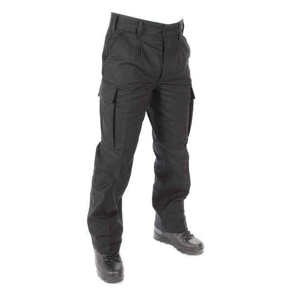 Pantalon de combat en moleskine authentique de l'armée allemande BW Pantalon noir NEUF