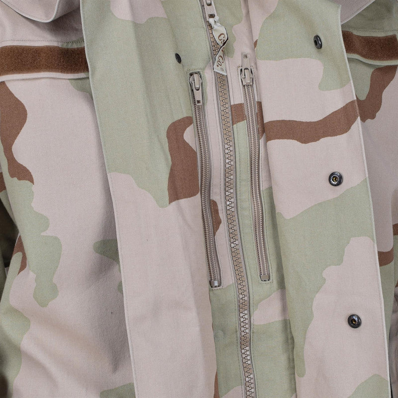 Veste de pluie originale de l'armée hongroise, camouflage de combat, imperméable, à capuche, pour le désert
