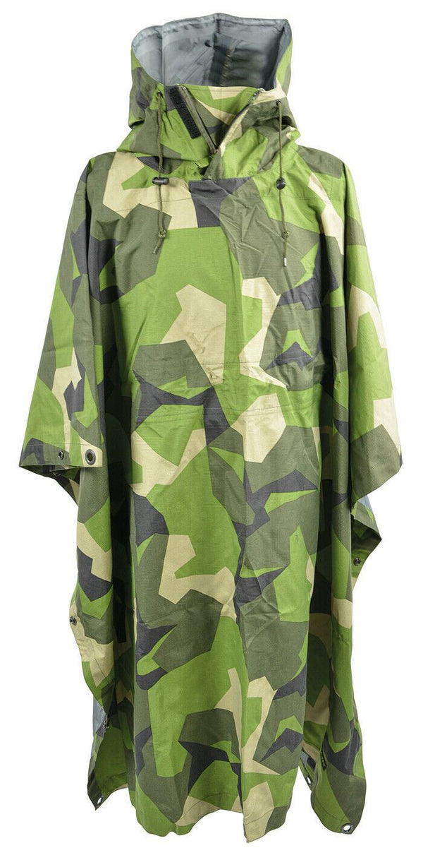 Poncho de pluie imperméable à 3 couches de style militaire Ale-Tex avec membrane PTF M90 Camo 