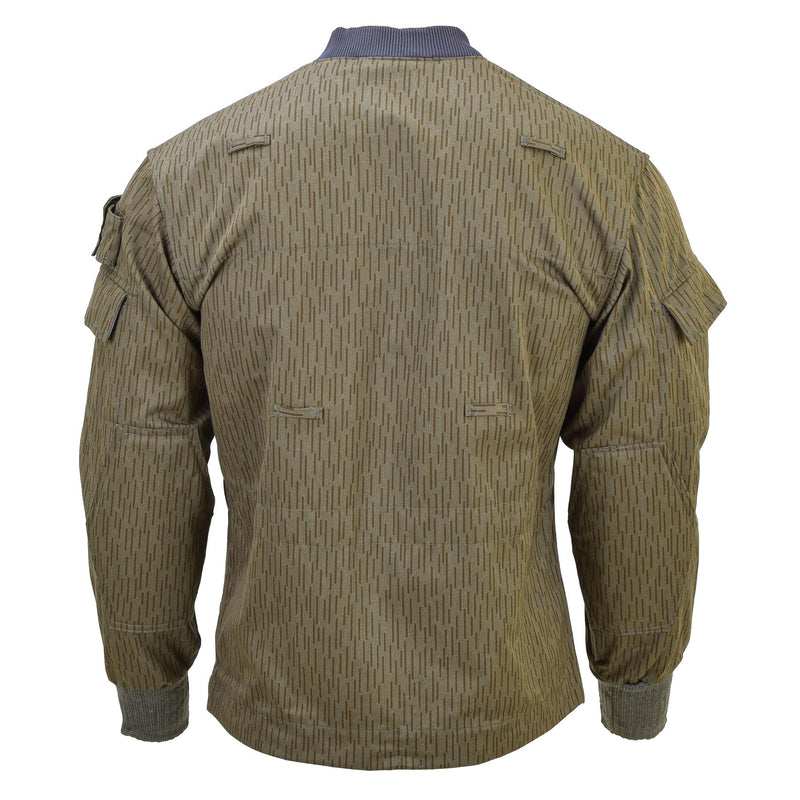 Veste de camouflage militaire allemande NVA strichtarn originale uniforme de combat vintage