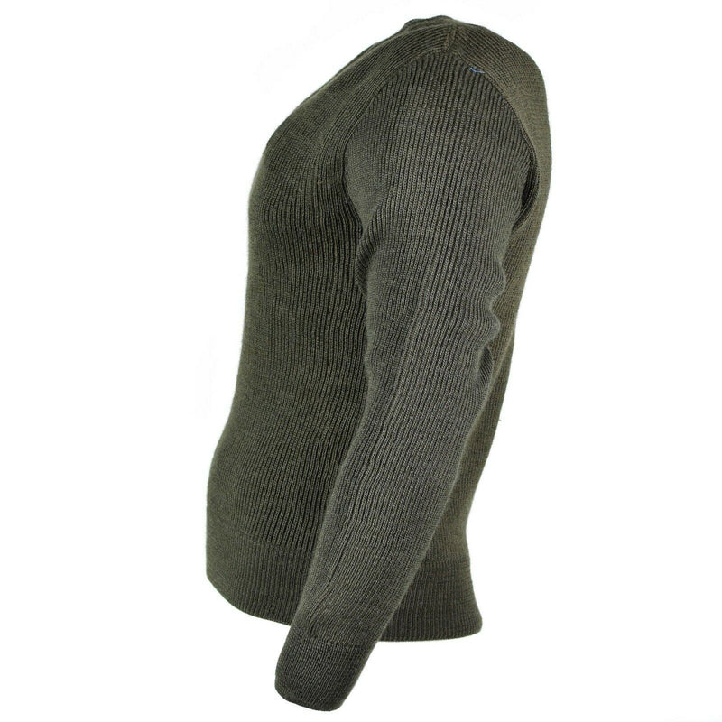 Pull original de l'armée française Pull en laine chlorofibre col V