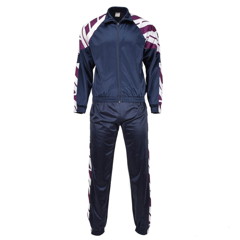 Pantalon de survêtement d'école militaire français original pantalon de sport rayé course randonnée