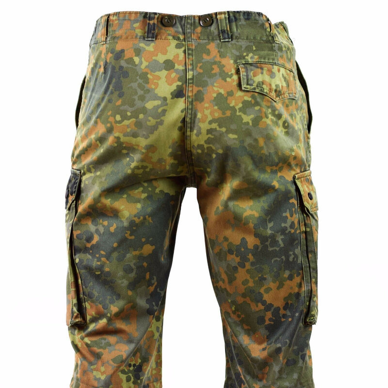Short de combat original de l'armée allemande, camouflage flecktarn bermuda