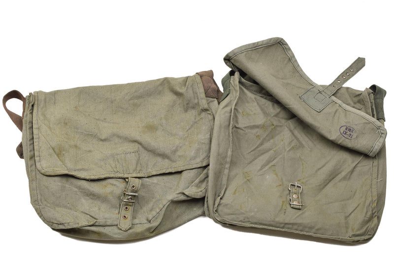 Sac à bandoulière militaire bulgare d'origine olive avec bandoulière réglable pour voyage en plein air