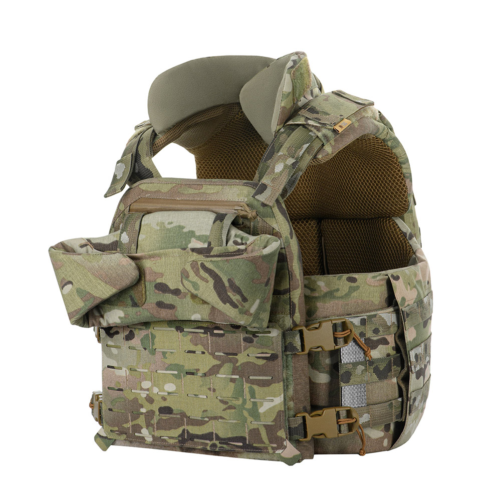 M-TAC Corset Elite porte-plaque tactique MOLLE à dégagement rapide MTP camouflage