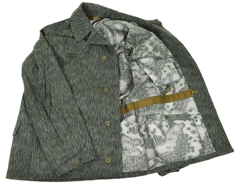 Veste de combat militaire originale de l'armée tchèque M60 Parka camouflage goutte de pluie 