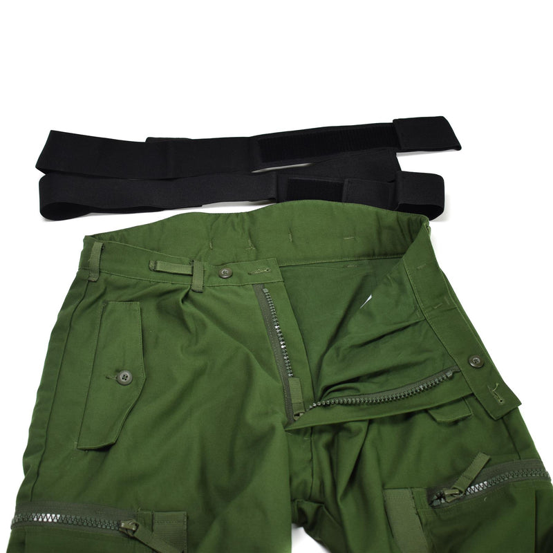 Pantalon de tanker thermique suédois authentique m90 Pantalon BDU olive avec bretelles NEUF