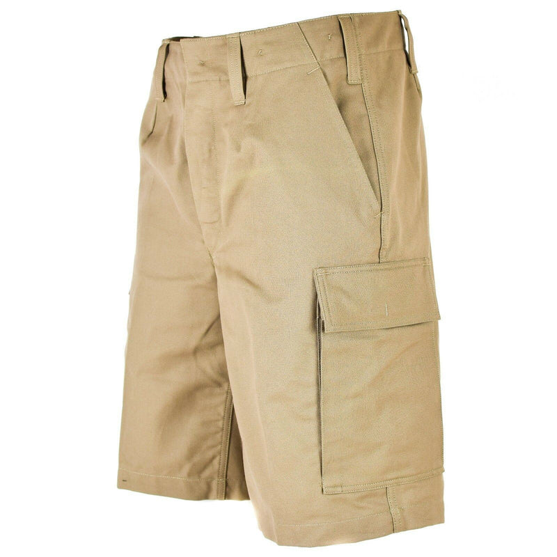SHORT MOLESKIN authentique de l'armée allemande, cargo durable d'été, kaki beige, NEUF