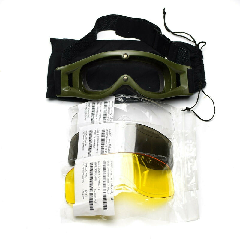 Lunettes de protection des yeux authentiques de l'armée néerlandaise, verres militaires, soleil, sable, vent, NEUF