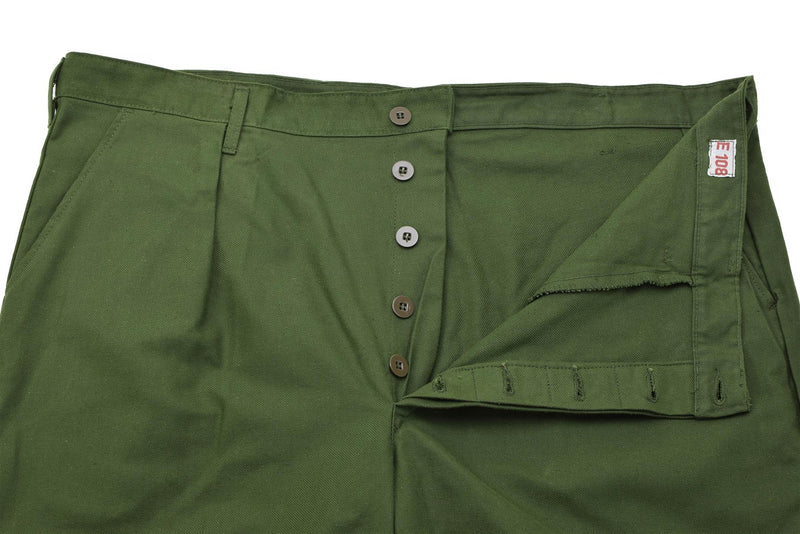 Pantalon de travail militaire suédois d'origine, pantalon de travail vert vintage NEUF