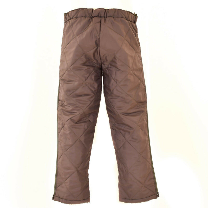 Véritables doublures de pantalon de l'armée autrichienne Pantalons thermiques plus chauds vert olive